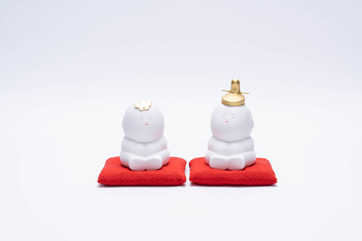 【雛蔵】御所人形　よくできています 千草雛（御所人形雛）セット / Small 'Hina' Dolls Set - OKURA